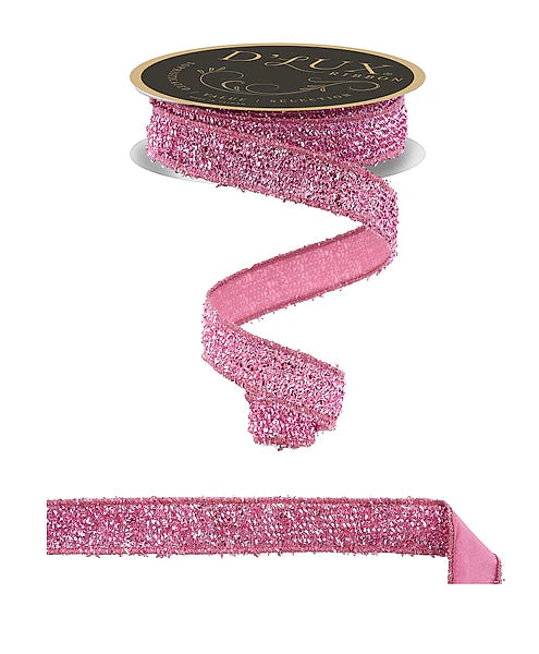 1" x 10yd Tinsel Loop/Satin Fused