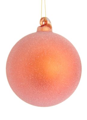 4" Sugared Ball Ornament