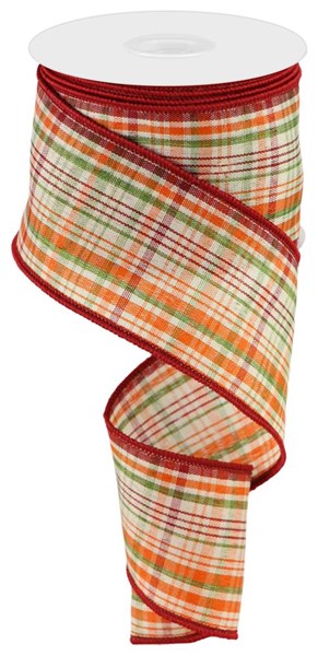 2.5" x 10yd Tightly Woven Plaid On Royal image 0