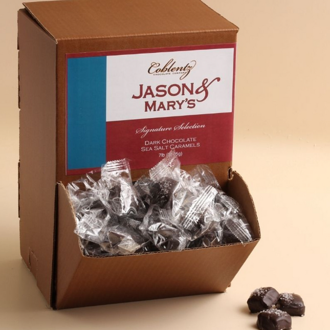 Single Dark Chocolate Sea Salt Caramels image 0