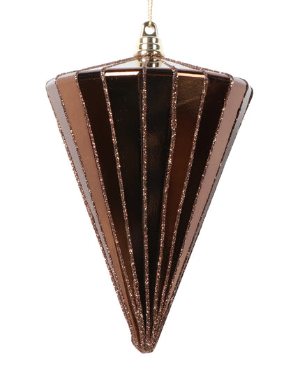 Shiny Mocha Cone Ornament image 0