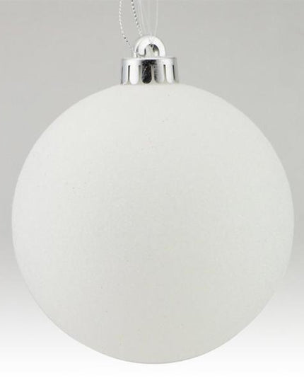 150MM Glittered Ball White image 0