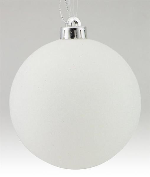 150MM Glittered Ball White image 0
