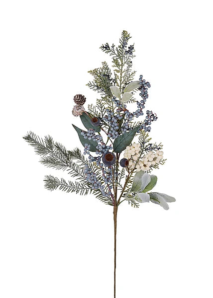26"L Berry/Rose Hip/Spruce Pick
