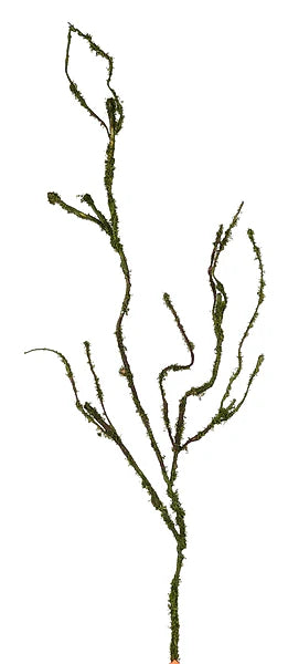 27"L Moss Flocked Wild Twig Branch