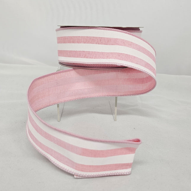 1.5"x10Y Dot/Lace/Stripe Ribbon Pink image 0
