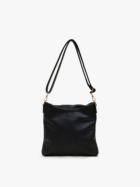 Emma 3 Compartment Crossbody w/ Snap Closure Purse