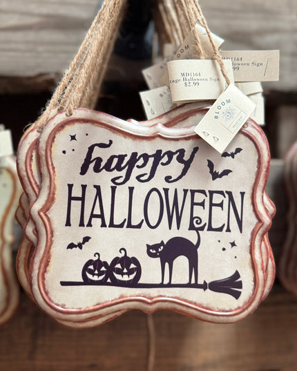 Happy Halloween Metal Sign image 0
