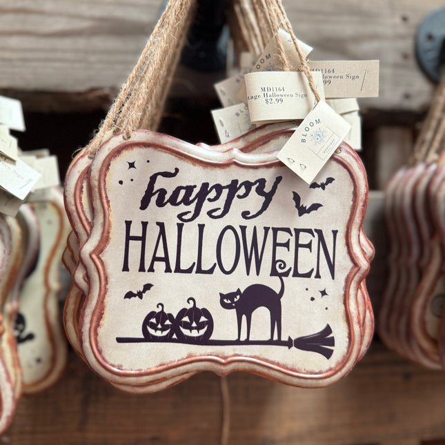 Happy Halloween Metal Sign image 0