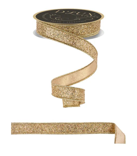 7/8" x 10yd Laser Glitter/Fused