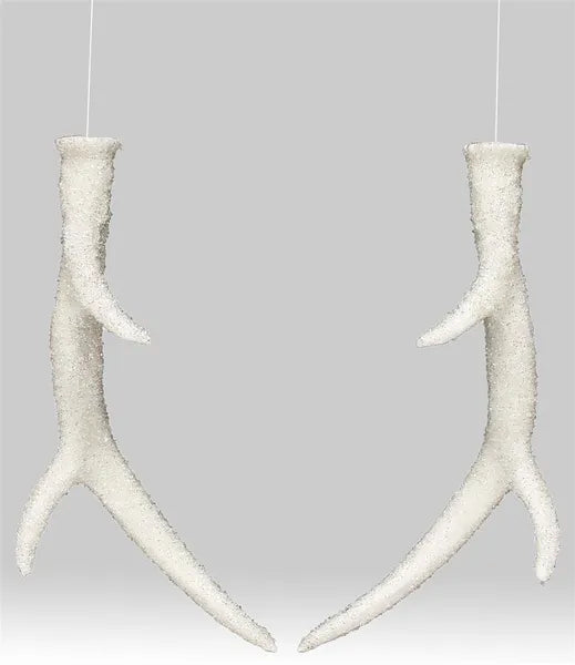 Assorted 8.5" Glitter Antler Ornament