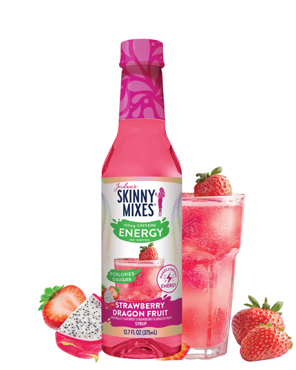 Sugar Free Strawberry Dragon Fruit Energy Syrup - 375ml