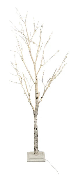 White Birch Tree with LED lights