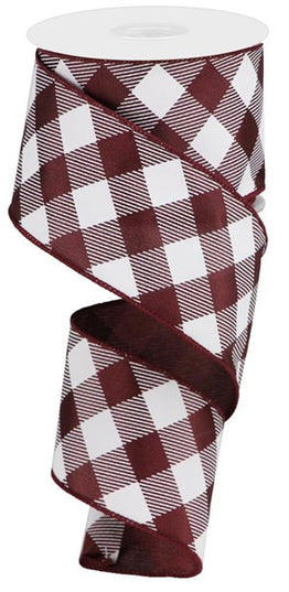 2.5" x 10yd Diagonal Check On Satin image 0