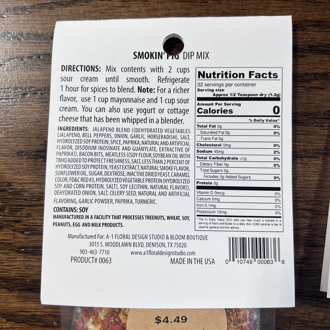 Smokin' Pig Dip Mix image 1