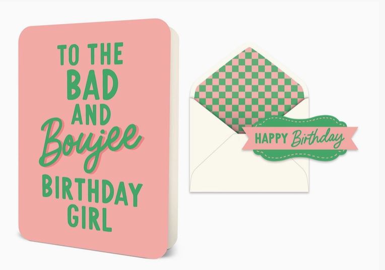 Bad & Boujee Birthday Deluxe Greeting Card