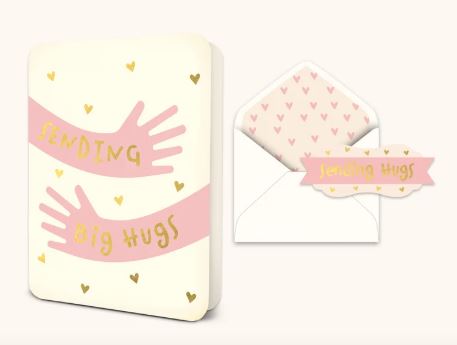Sending Big Hugs Deluxe Greeting Card
