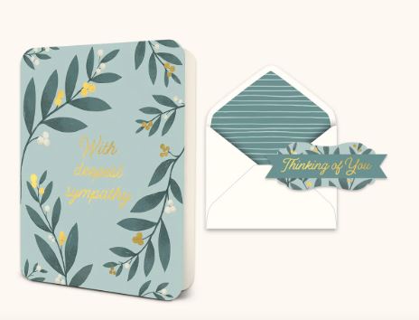 With Deepest Sympathy Deluxe Greeting Card