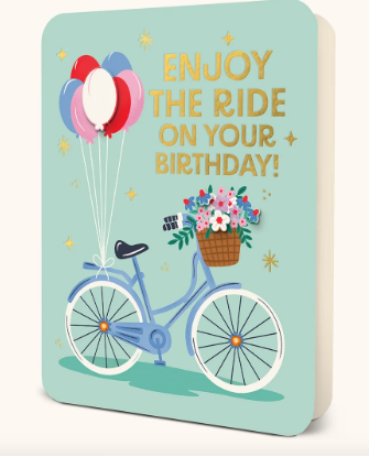 Enjoy The Ride Deluxe Birthday Card