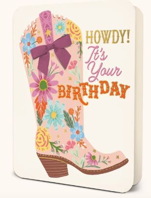 It's Your Boot-Day Deluxe Greeting Card
