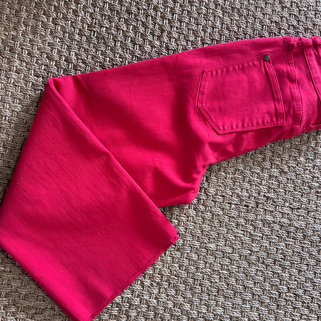 Red Flare Capri Judy Blue Jeans image 1