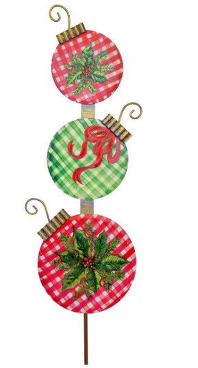 Gallery Gingham Ornament Topiary