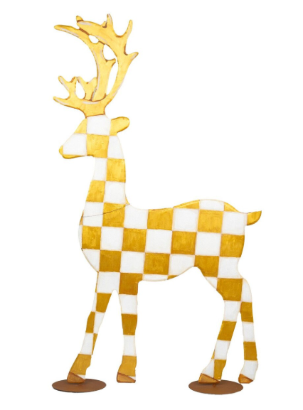 Gold Checked Deer Standing