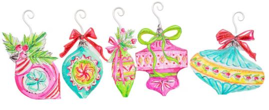 Vintage Looking Metal Ornaments