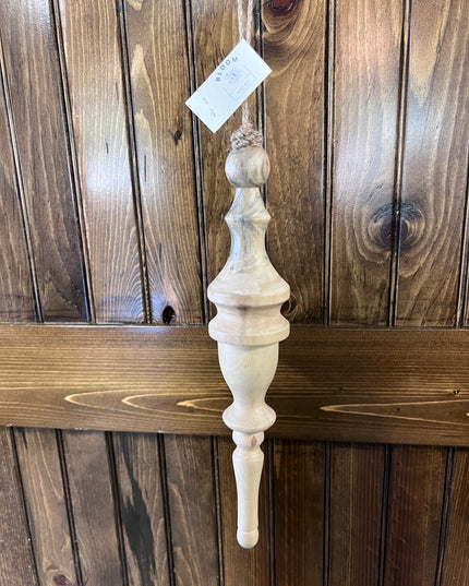 Wood Finial Ornament- Multiple Color Options image 1