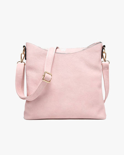 Emma 3 Compartment Crossbody w/ Snap Closure Purse