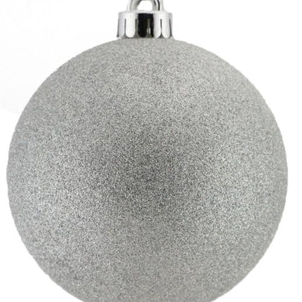 200MM Glittered Ball Silver image 0