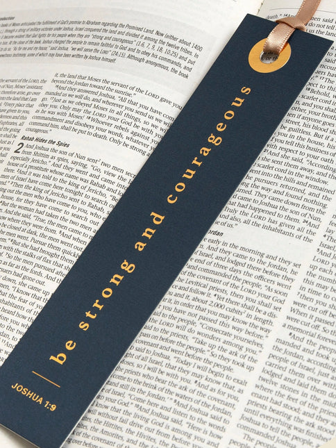 Be Strong And Courageous Scripture Bookmark