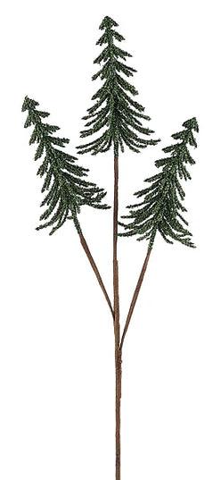 22.5"L Powdered Pine Tree Pick