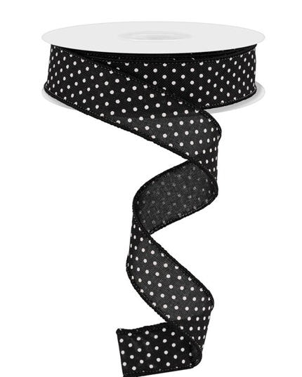7/8" x 10yd Raised Swiss Dots On Royal image 0