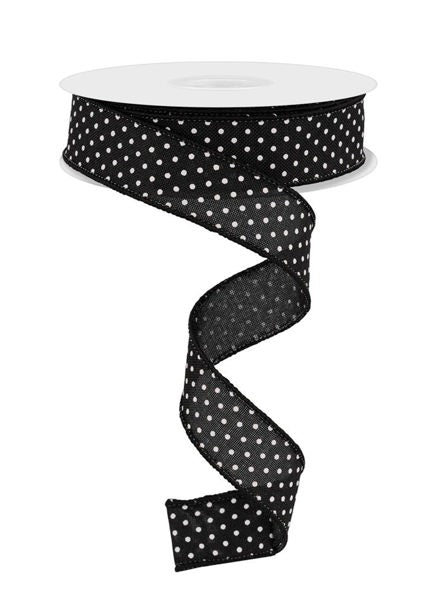 7/8" x 10yd Raised Swiss Dots On Royal image 0