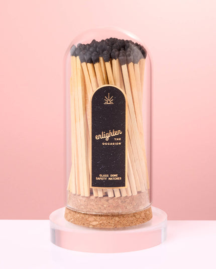 Corked Glass Dome with Matches