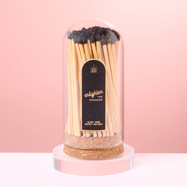 Corked Glass Dome with Matches