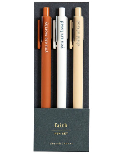 Faith Bible Study Pen Set
