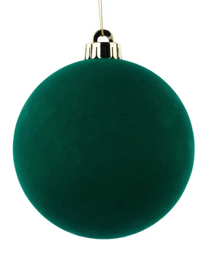 120mm Smooth Flocked Ball Ornament
