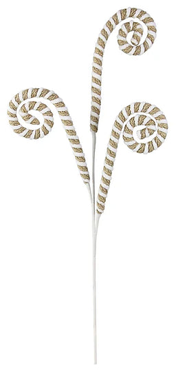 29.5"L Striped Jute/Wire Curl Spray