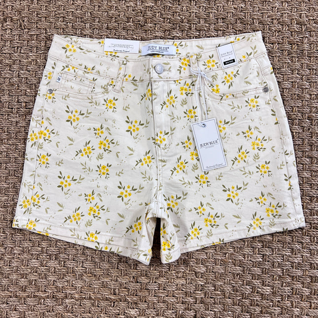Judy Blue Mid Rise Floral Shorts image 0