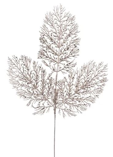 29" Metallic Arborvitae Spray