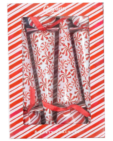 Peppermint 10" Luxury Cone Crackers - 8 per box