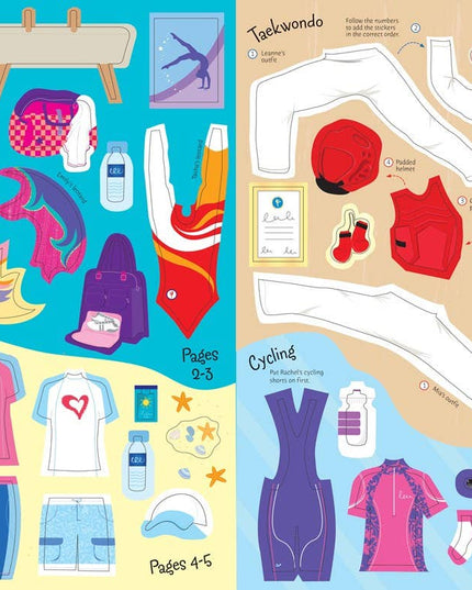 Sticker Dolly Dressing Sports: Usborne