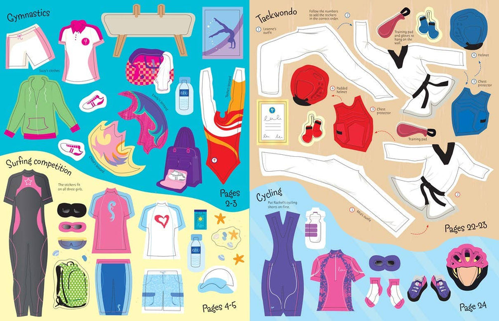 Sticker Dolly Dressing Sports: Usborne