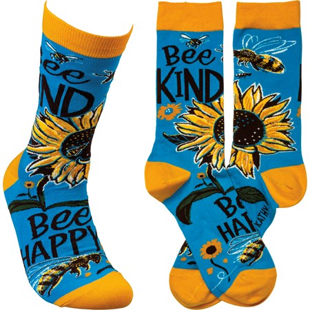 Bee Kind Sunflower Socks image 0