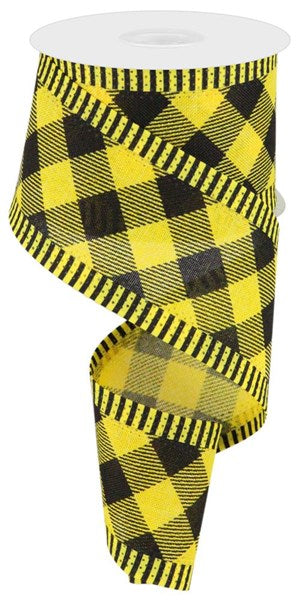 2.5" x 10yd Diagonal Check On Royal/Stripe image 0