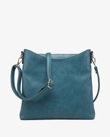Emma 3 Compartment Crossbody w/ Snap Closure Purse
