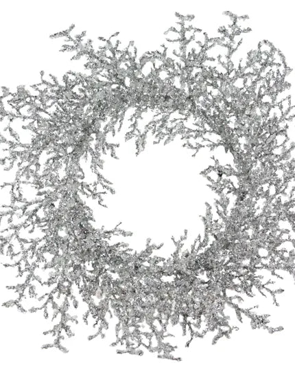 24"Dia Icy Branch Wreath