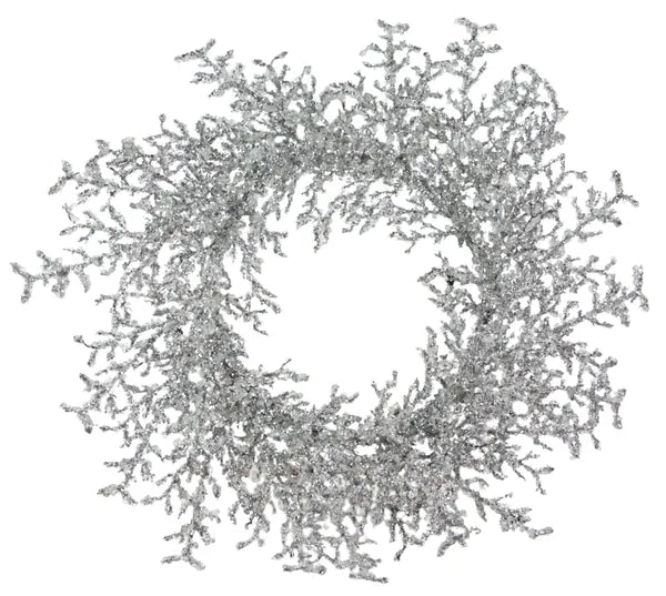 24"Dia Icy Branch Wreath